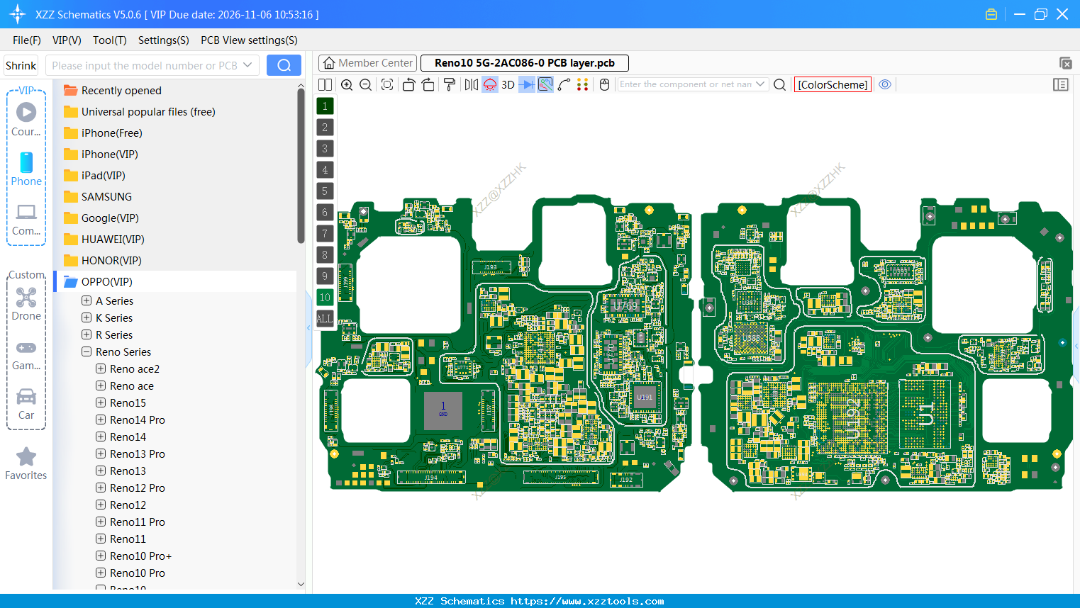 OPPO Reno10 5G-2AC086-0 PCB Layer